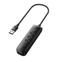 Adapter 4w1 UGREEN CM416 Hub USB do 4x USB 0.25m (czarny)