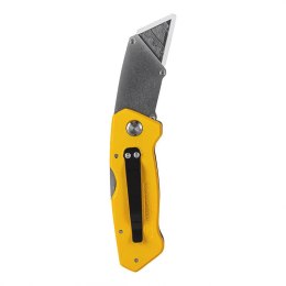 Nożyk uniwersalny z wysuwanym ostrzem Deli Tools EDL006Z (żółty)