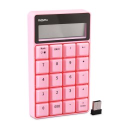 Bezprzewodowa klawiatura numeryczna / kalkulator MOFII SK-657AG 2.4G (różowy)