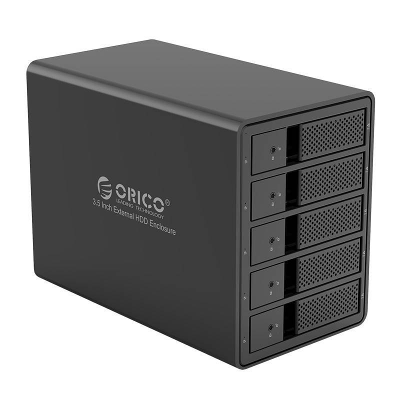 Obudowa zewnętrzna Orico na 5 dysków HDD 3.5" USB 3.0 typ B, RAID