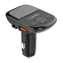 Transmiter FM LDNIO C706Q z Bluetooth, 2x USB, AUX (czarny)