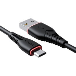 Kabel USB do Micro USB Vipfan Anti-Break X01, 3A, 1m (czarny)