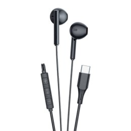 Słuchawki douszne przewodowe Vipfan M18, USB-C (czarne)