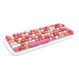 Bezprzewodowa klawiatura MOFII Candy BT (Biało-Różowa)