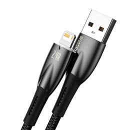 Kabel USB do Lightning Baseus Glimmer, 2.4A, 1m (czarny)
