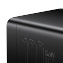 Ładowarka sieciowa / listwa zasilająca Baseus GaN3 Pro 2x USB + 2xUSB-C + AC, 100W (czarna)