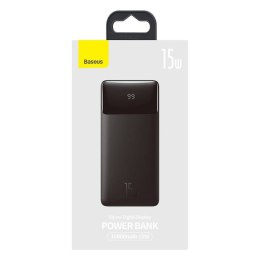 Powerbank Baseus Bipow 10000mAh, 2xUSB, USB-C, 15W (czarny)