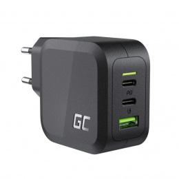 Ładowarka sieciowa Green Cell GC PowerGaN 65W (2x USB-C Power Delivery, 1x USB-A QC 3.0)