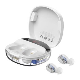 Słuchawki bezprzewodowe Baseus Encok WM01 Plus (białe)