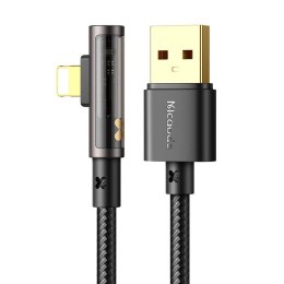 Kabel kątowy Prism USB do lightning Mcdodo CA-3511,1.8m (czarny)