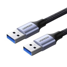 Kabel USB3.0, USB-A męski do USB-A męski, UGREEN 2A, 0,5m (czarny)