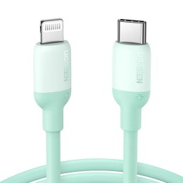 Kabel ładowania USB-C do Lightning UGREEN, PD 3A, 1m (zielony)