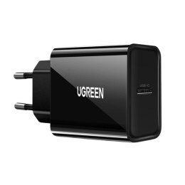 Ładowarka sieciowa EU UGREEN USB-C, 20W, PD3.0 (czarna)