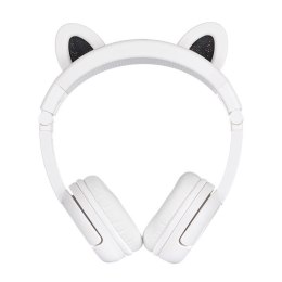 Słuchawki bezprzewodowe dla dzieci BuddyPhones Play Ears Plus panda (białe)