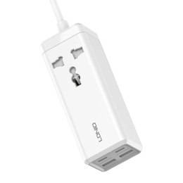 Listwa zasilająca z 1 gniazdem AC, 2x USB, 2x USB-C LDNIO SC1418, 2500W (biała)