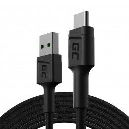 Kabel USB-A - USB-C Green Cell GC PowerStream 200cm, szybkie ładowanie Ultra Charge, QC 3.0