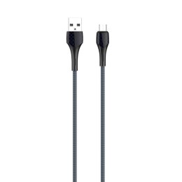 Kabel USB - Micro USB LDNIO LS521 1m (szaro-niebieski))