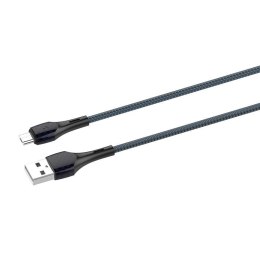 Kabel USB - Micro USB LDNIO LS522 2m (szaro-niebieski))