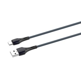 Kabel USB - USB-C LDNIO LS521, 1m (szaro-niebieski)