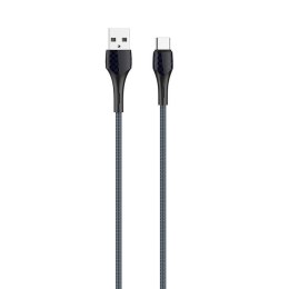 Kabel USB - USB-C LDNIO LS522 2m (szaro-niebieski)