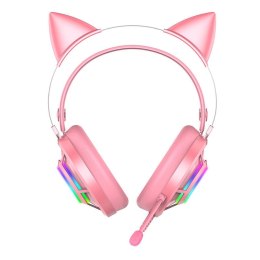 Słuchawki gamingowe Dareu EH469 USB RGB (różowe)