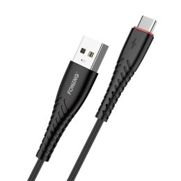 Kabel USB do USB-C Foneng X15, 2.4A, 1.2m (czarny)