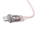 Kabel szybko ładujący Baseus USB-A do Lightning Explorer Series 2m, 2.4A (różowy)