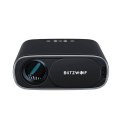 Rzutnik / Projektor LED BlitzWolf BW-V4 1080p, Wi-Fi + Bluetooth (czarny)