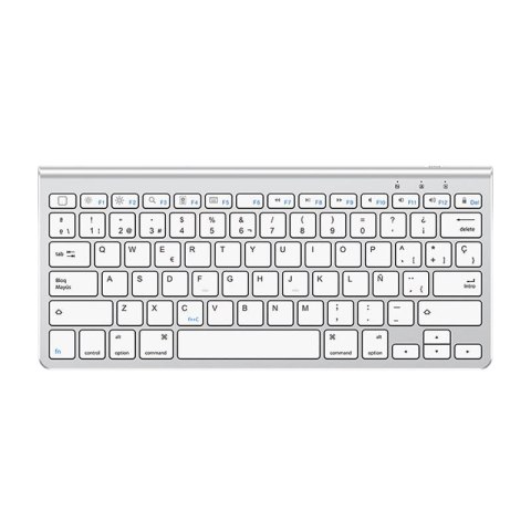 Bezprzewodowa klawiatura do iPad z uchwytem na tablet Omoton KB088 (srebrna)