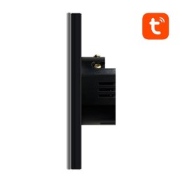 Dotykowy Włącznik Światła WiFi Avatto TS02-EU-B2 Podwójny TUYA (czarny)