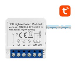 Inteligentny przełącznik dopuszkowy ZigBee Avatto LZWSM16-W3 Bez Neutralnego TUYA
