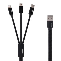 Kabel USB 3in1 Remax Kerolla, 2m (czarny)