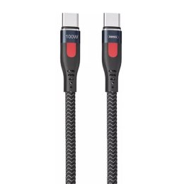 Kabel USB-C do USB-C Remax Lesu Pro, 1m, 100W (czarny)