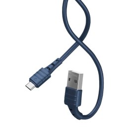 Kabel USB Micro Remax Zeron, 1m, 2.4A (niebieski)