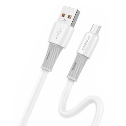 Kabel USB do Micro Foneng X86 elastyczny 3A, 1.2m (biały)