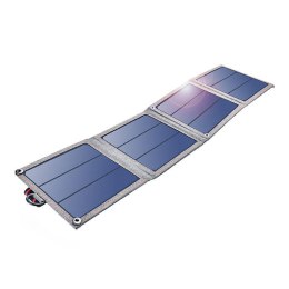 Składana ładowarka solarna Choetech SC004 14W, 1xUSB (szara)