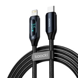 Kabel USB-C do Lightning Toocki, 1m, 36W (czarny)