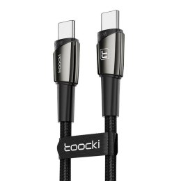 Kabel USB-C do USB-C Toocki, 1m, 140W (czarny)