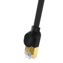 Kabel sieciowy Baseus High Speed, Ethernet RJ45, Gigabit, Cat.7, 0,5m (czarny)