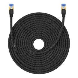Kabel sieciowy w oplocie kat. 7 Baseus Ethernet RJ45, 10Gbps, 25m (czarny)
