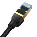 Kabel sieciowy w oplocie kat. 7 Baseus Ethernet RJ45, 10Gbps, 5m (czarny)