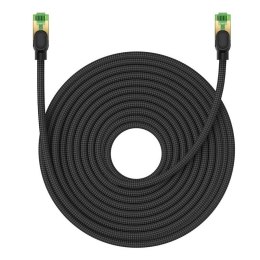 Kabel sieciowy w oplocie kat. 8 Baseus Ethernet RJ45, 40Gbps, 20m (czarny)