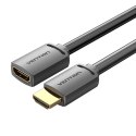Kabel HDMI-A męski do HDMI-A żeński 4K HD PVC 2m Vention AHCBH (czarny)