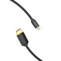 Kabel HDMI-D męski do HDMI-A męski 4K HD 1.5m Vention AGIBG (czarny)