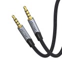 Kabel audio TRRS 3,5mm męski do męskiego kabla Aux 1,5m Vention BAQHG Szary