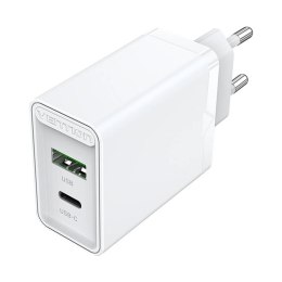 Ładowarka sieciowa USB(A+C) Vention FBBW0-EU (18W/20W) biała