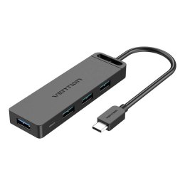 Hub USB-C 3.0 do 4 portów z zasilaczem Vention TGKBF 1m Typ ABS