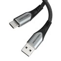 Kabel USB 2.0 A do Micro-B 3A 0,25m Vention COAHC szary
