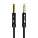 Kabel audio Vention BAGBG 3,5mm 1,5m czarny metalowy