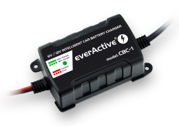 Ładowarka Prostownik everActive CBC-1 Do Akumulatorów 6V/12V kwasowo-ołowiowych, AGM, VRLA, VLA, SLA, WET, GEL